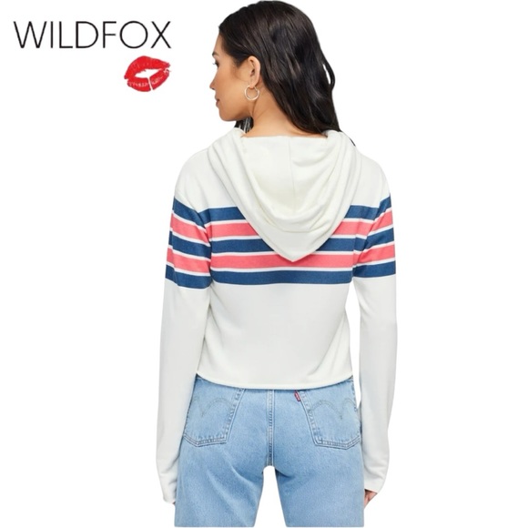 NWT Wildfox Nautical Stripes Ivy Hoodie - Picture 4 of 5